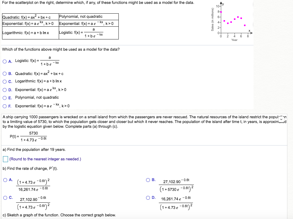 Solved For The Scatterplot On The Right Determine Which Chegg Com