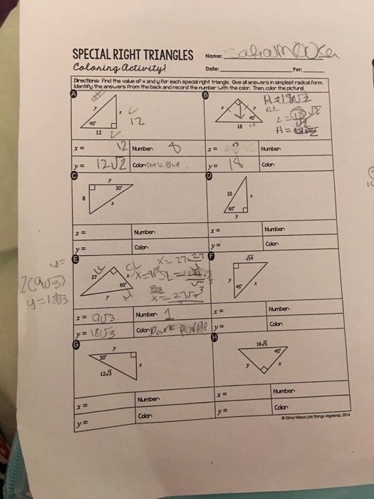 40 Special Right Triangles Worksheet Worksheet Database