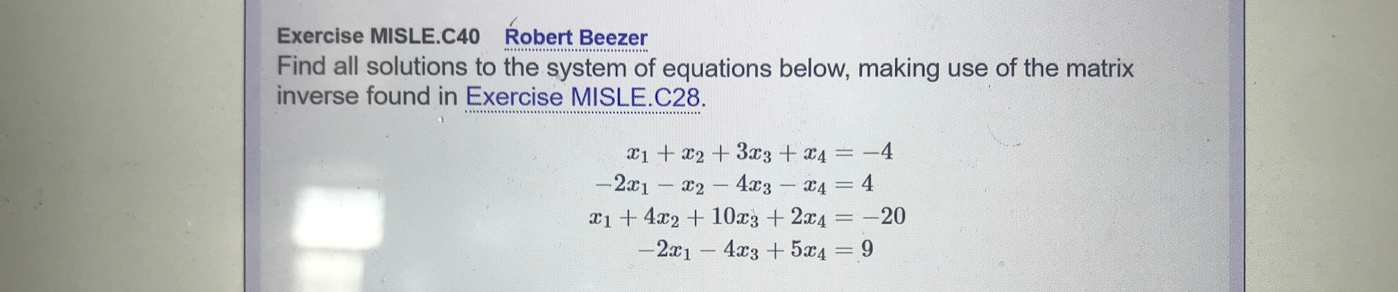 inverse of 1 2 3 4 matrix