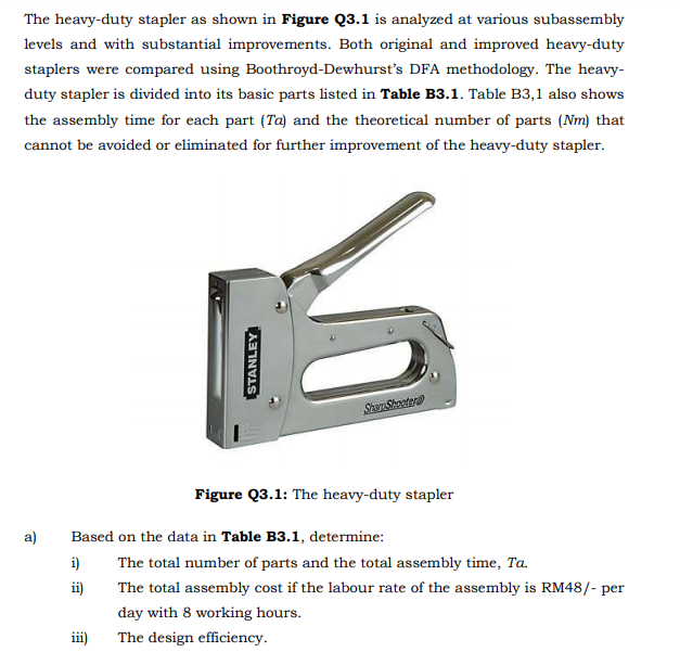 parts of a stapler and their functions