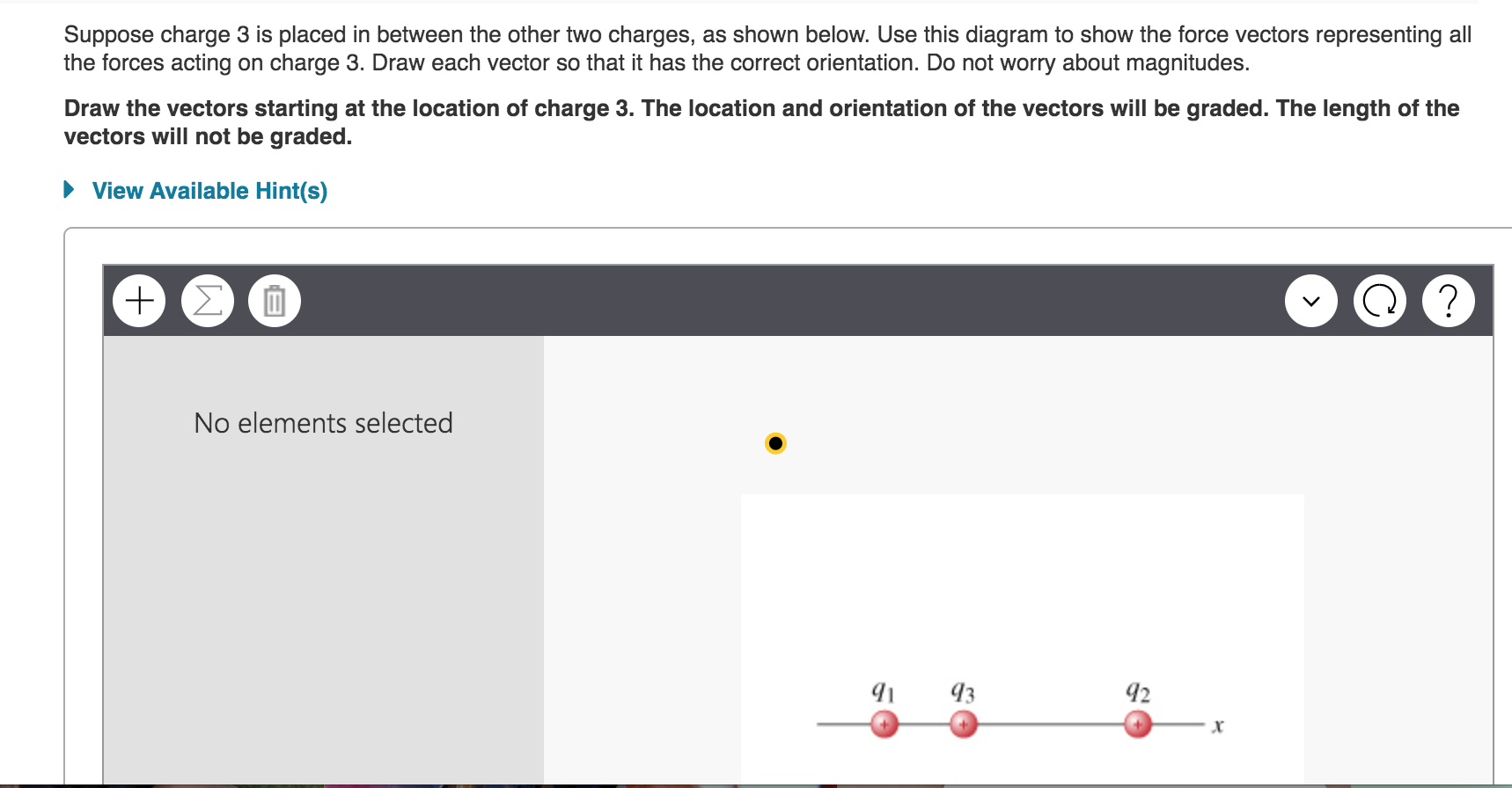 Solved Suppose Charge 3 Is Placed In Between The Other Two | Chegg.com