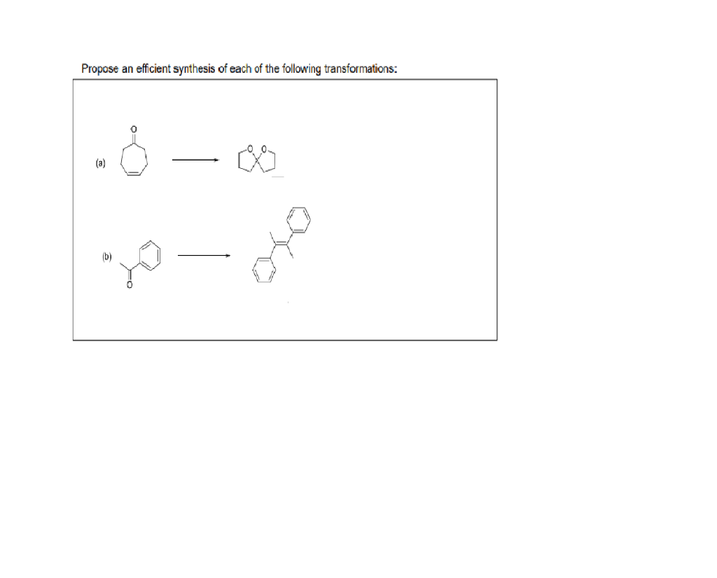 Solved Propose An Efficient Synthesis Of Each Of The | Chegg.com