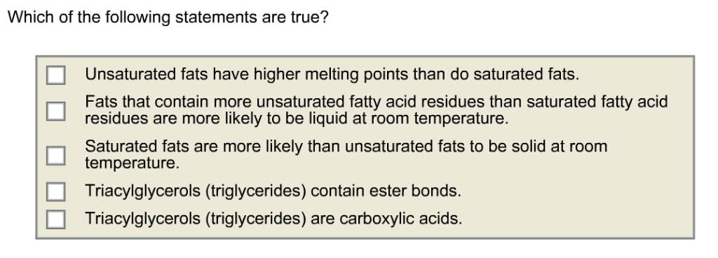 Solved Which of the following statements are true? | Chegg.com