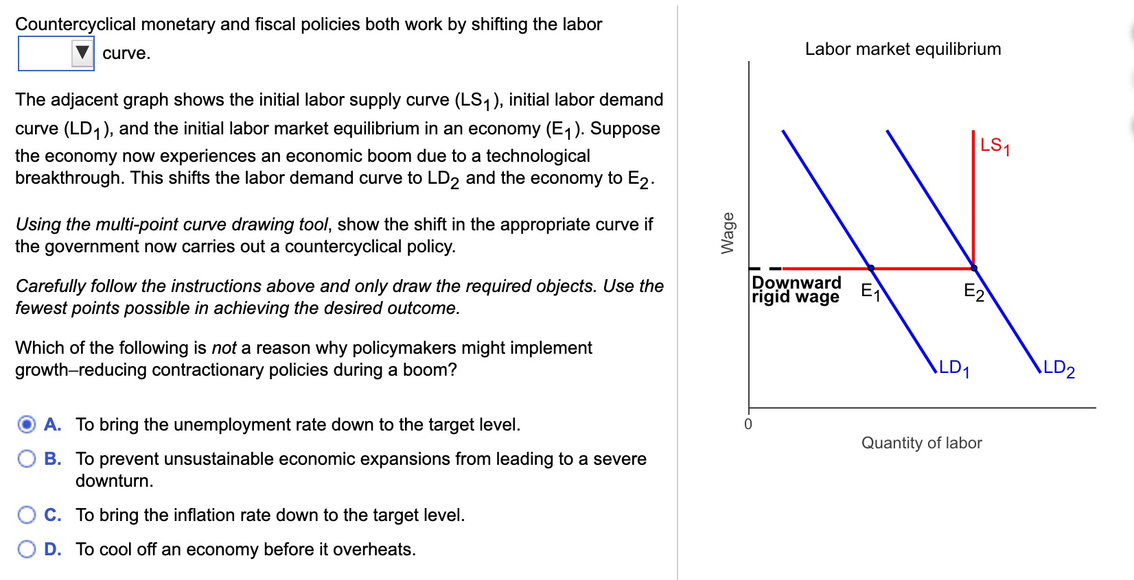 Solved Countercyclical monetary and fiscal policies both | Chegg.com