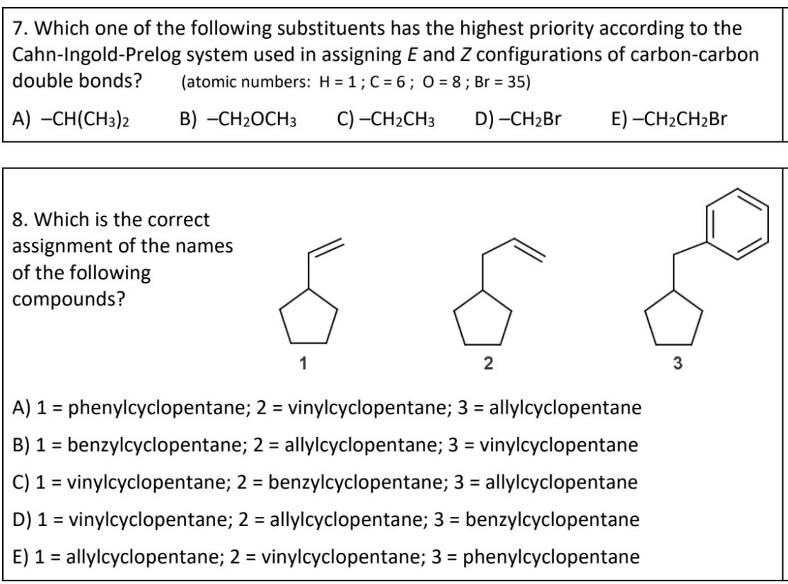 solved-7-which-one-of-the-following-substituents-has-the-chegg