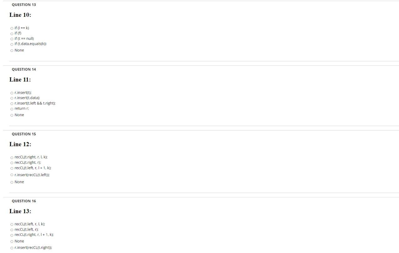 Solved Question 3 Write the method public List collevel (int | Chegg.com