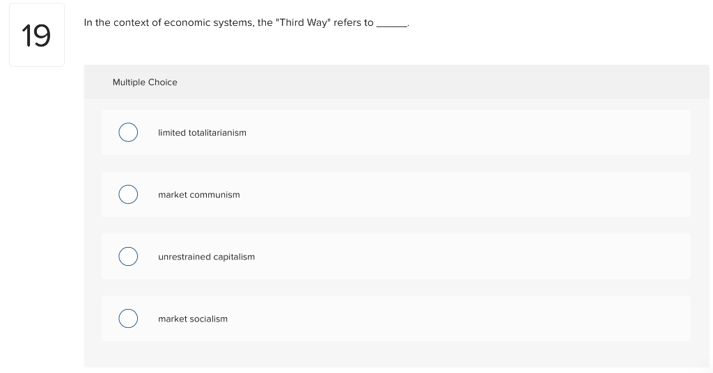 Solved Capitalism Features Economic Cooperation And Varyi
