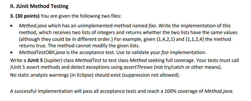 Solved Method.java: import java.util.List; public class | Chegg.com