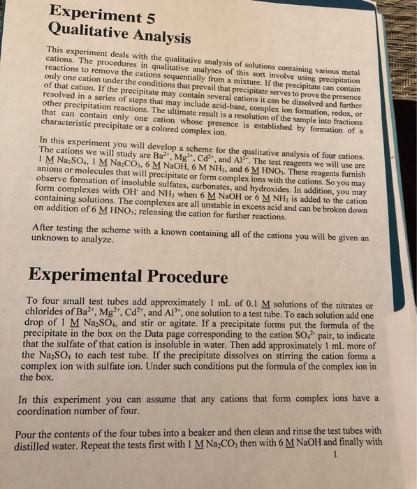 Experiment 5 Qualitative Analysis This experiment