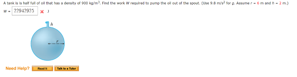 oil tank volume calculation formula