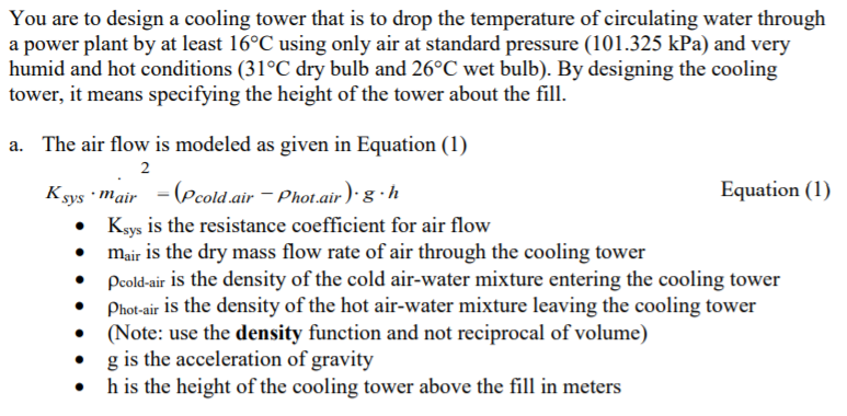Solved Calculate the required flow rate of air entering a | Chegg.com