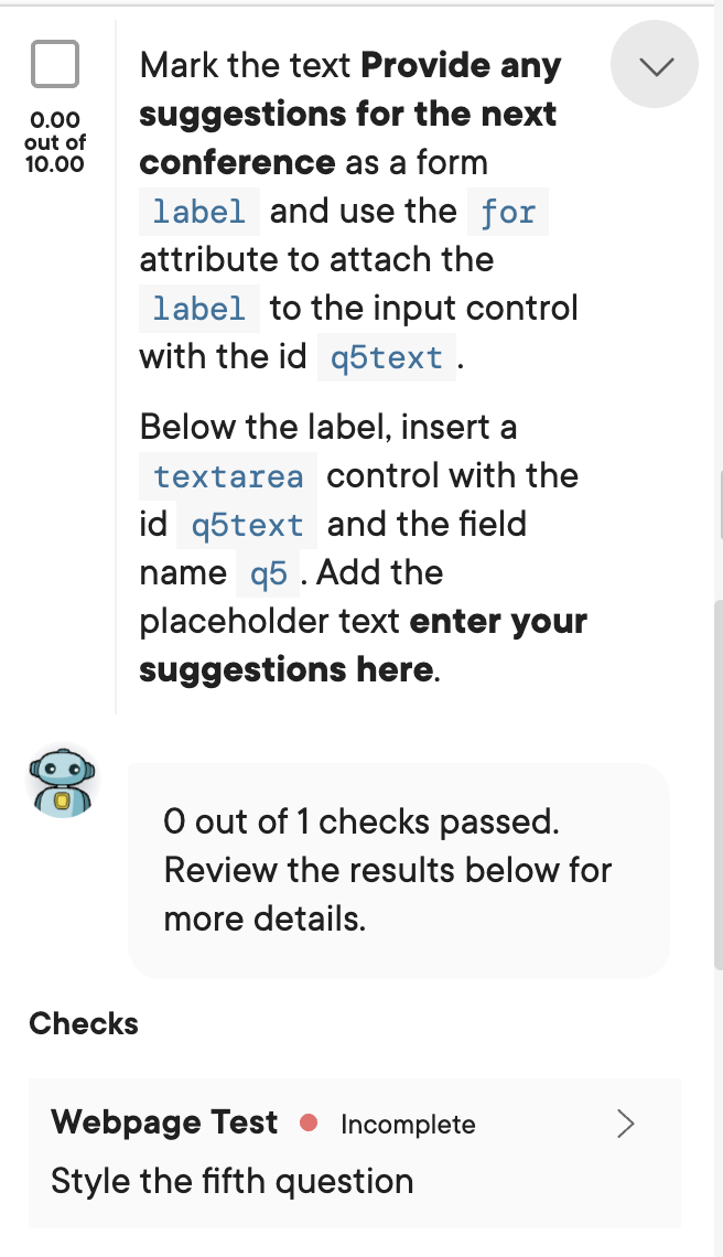 Solved Instructions Summary You've been asked to create a | Chegg.com