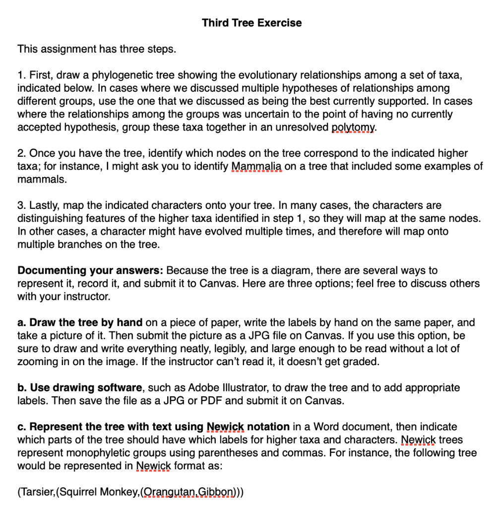 Tree Exercise 3. PLEASE HELP ME I DON'T KNOW HOW TO | Chegg.com