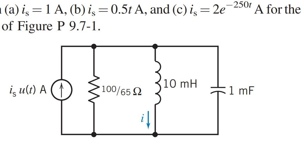 Solved Find out its natural response for the inductor