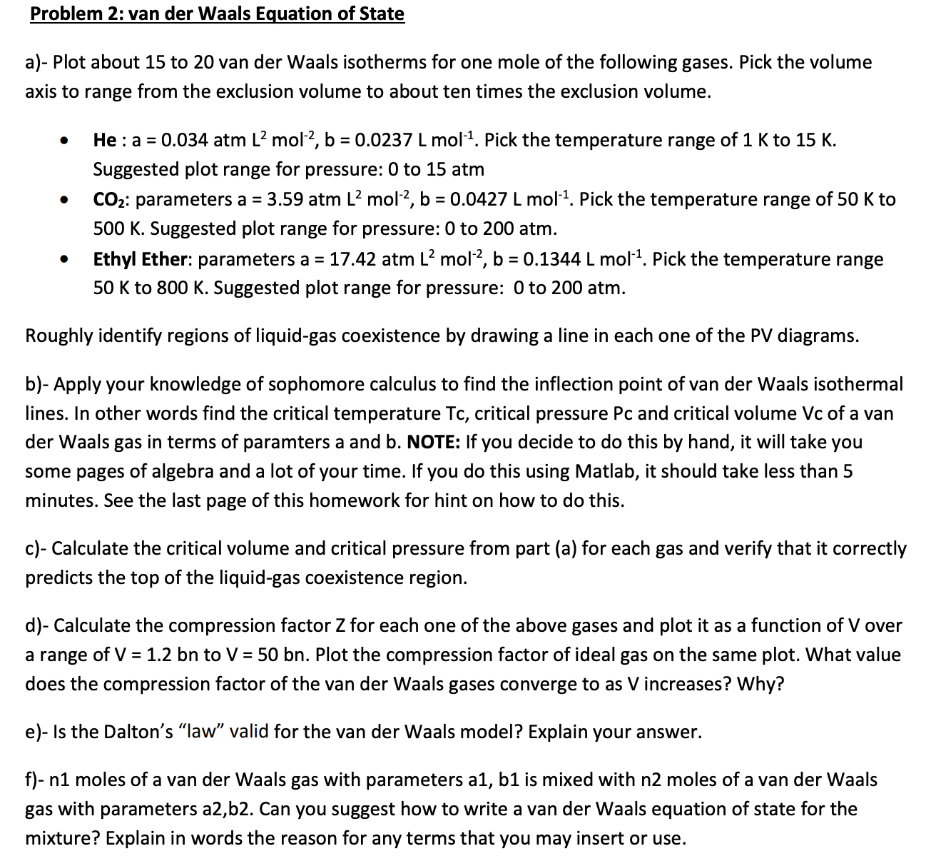 The value of compression factor at the critical state of a vander