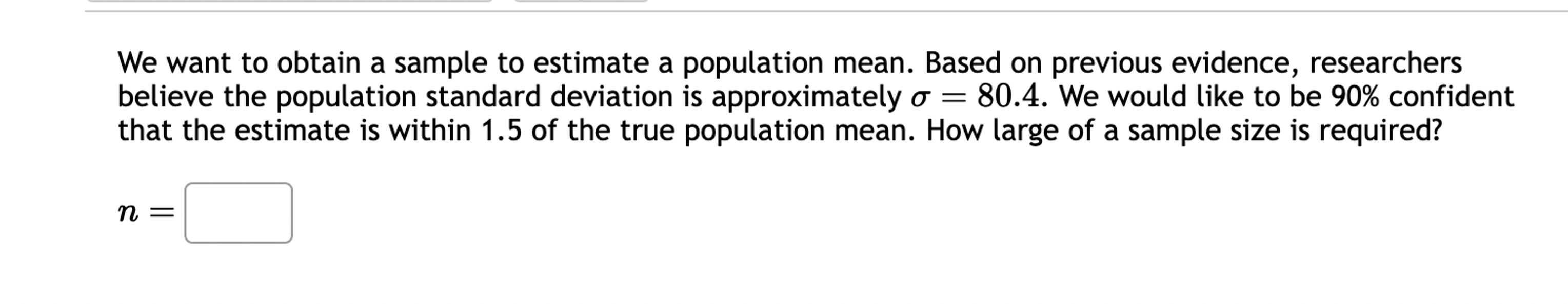 Solved We want to obtain a sample to estimate a population | Chegg.com