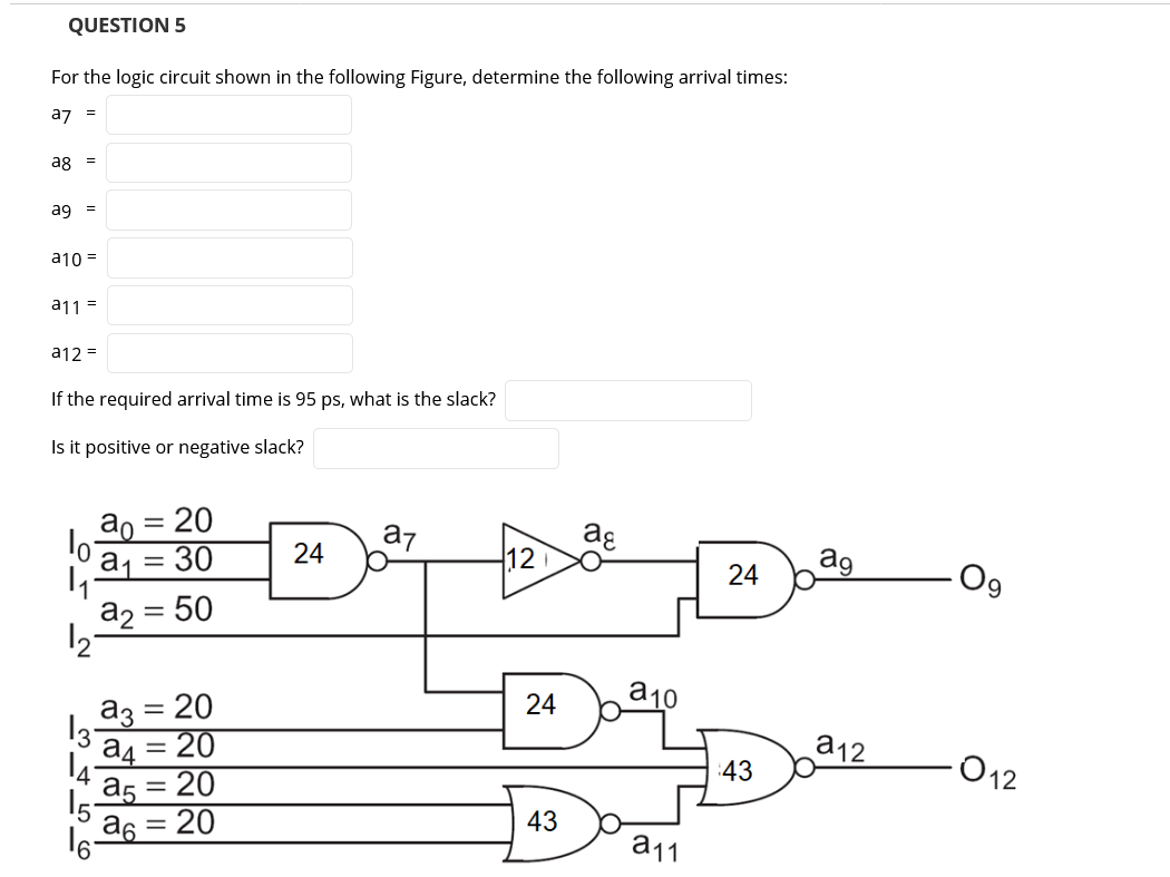 Solved QUESTION 5 For the logic circuit shown in the | Chegg.com