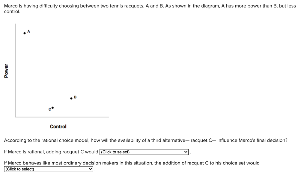 Solved Marco is having difficulty choosing between two | Chegg.com