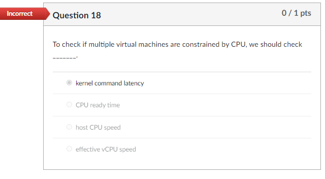 Solved Partial Question 9 0.33/1 pts When a virtual machine | Chegg.com