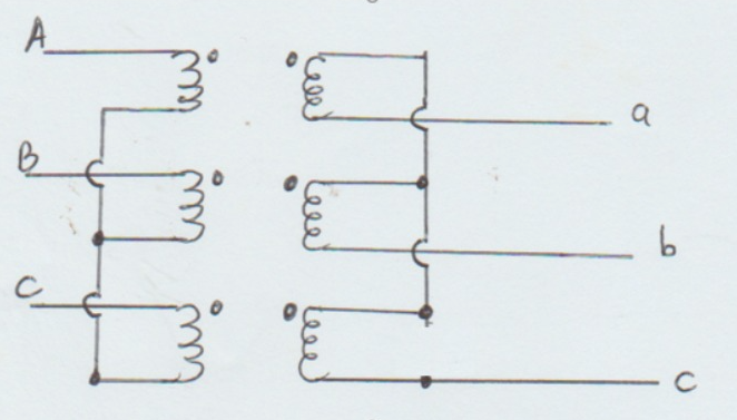 Solved 01N)For The Following Three-phase Transformer (use | Chegg.com