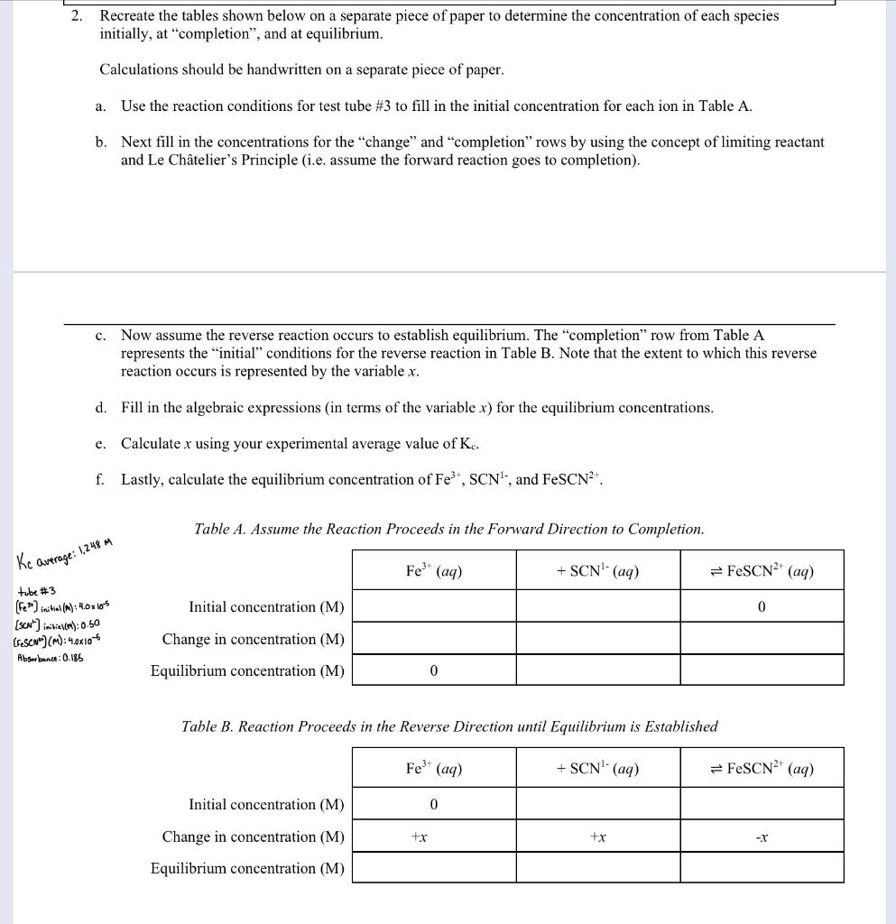 Solved 2. Recreate The Tables Shown Below On A Separate 