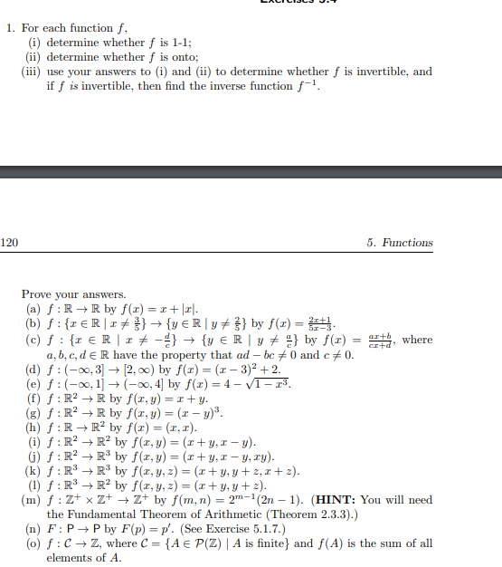 Solved Please only do L,M,N and O For each function f, (i)