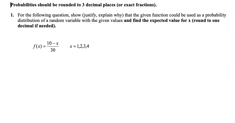 Solved Probabilities should be rounded to 3 decimal places | Chegg.com