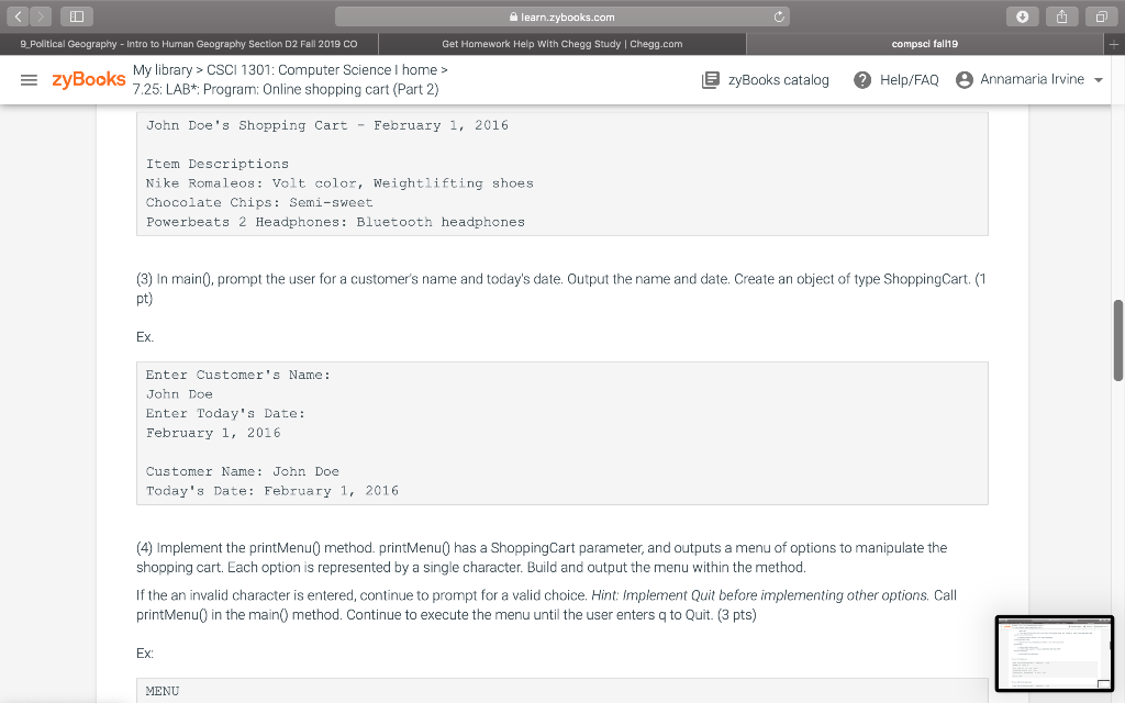 IN JAVA PLEASE***** this is a 3 part lab on
