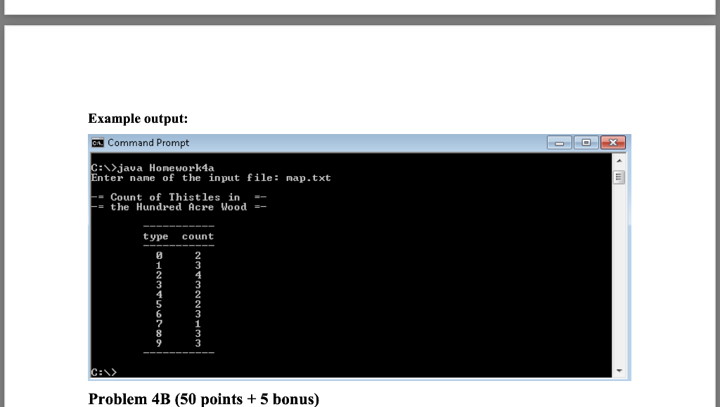 Solved Problem 4A (50 points) Implement a program that | Chegg.com