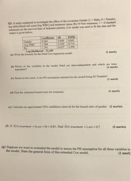 Solved 03. A study conducted to investigate the effect of | Chegg.com