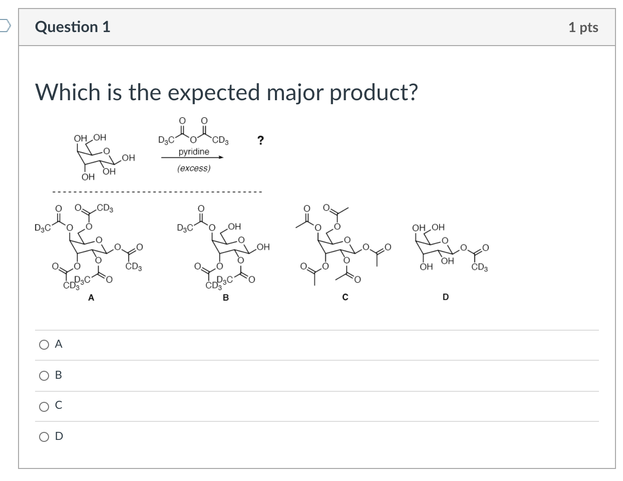 Solved ) a Question 1 1 pts Which is the expected major | Chegg.com