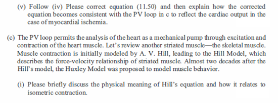 (v) Follow (iv) Please correct equation (11.50) and then explain how the corrected equation becomes consistent with the PV lo