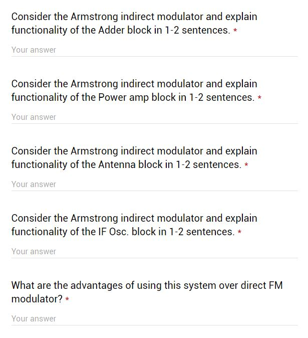 Solved Draw block diagram of Armstrong indirect modulator | Chegg.com