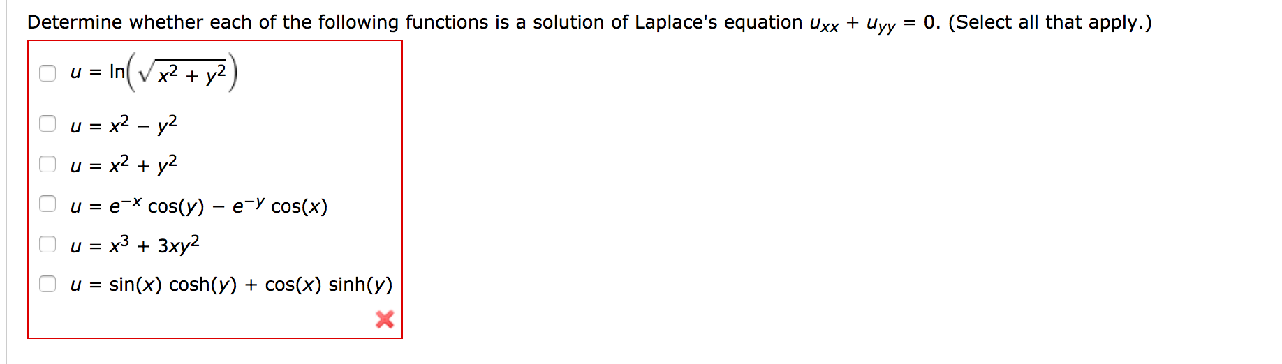 Solved Determine Whether Each Of The Following Functions Is 5464