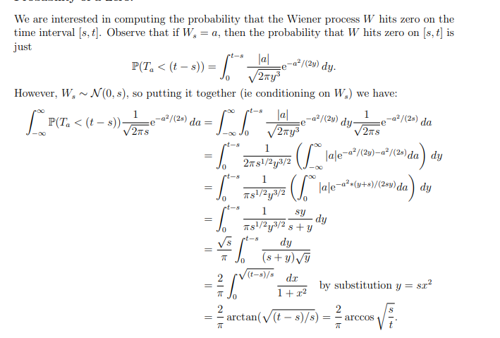 1 3) Let W be Brownian motion starting at 0. Prove | Chegg.com