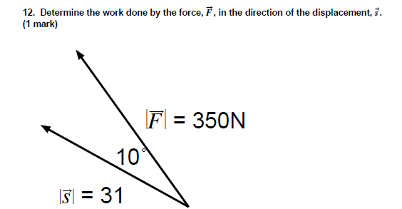 Solved 12. Determine the work done by the force, Ē, in the | Chegg.com