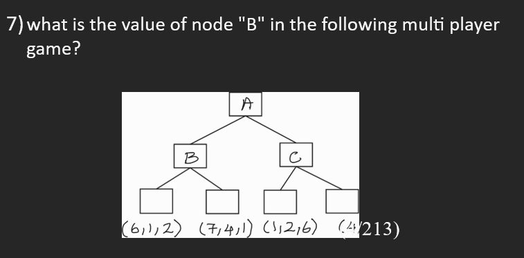 Solved 7) What Is The Value Of Node "B" In The Following | Chegg.com