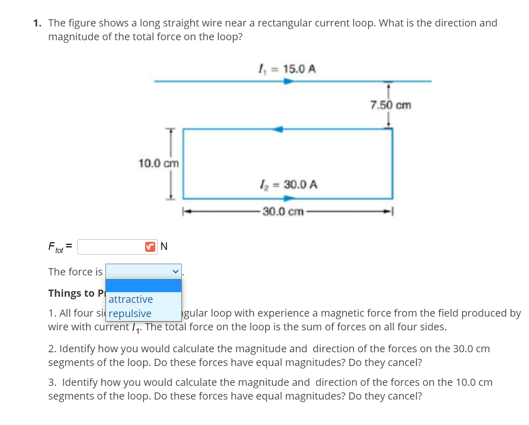 Solved 1. The figure shows a long straight wire near a | Chegg.com