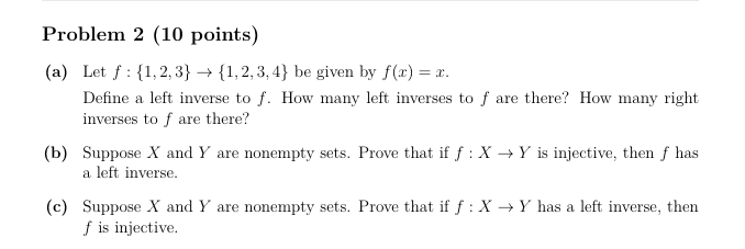 Solved Problem 2 10 Points A Let F {1 2 3} {1 2 3 4}