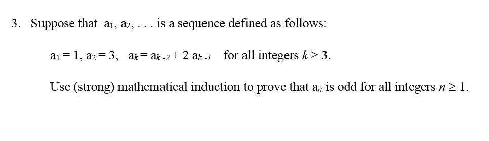 Solved Suppose That A1 Is A Sequence Defined A Chegg Com