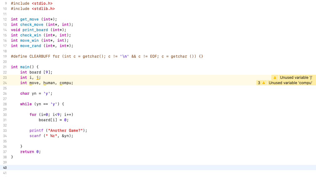 Solved Create three tic-tac-toe functions outlined in class. | Chegg.com