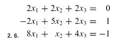 Solved 2x1+2x2+2x3=−2x1+5x2+2x3=8x1+x2+4x3=01−1 | Chegg.com
