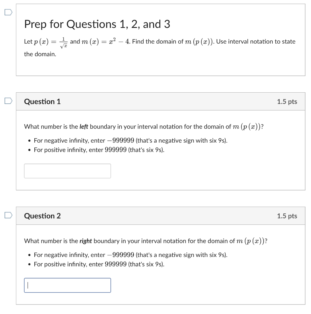 Solved Prep for Questions 1, 2, and 3 Let p(x)=x1 and | Chegg.com