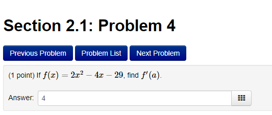 Solved Section 2.1: Problem 3 Previous Problem Problem List | Chegg.com