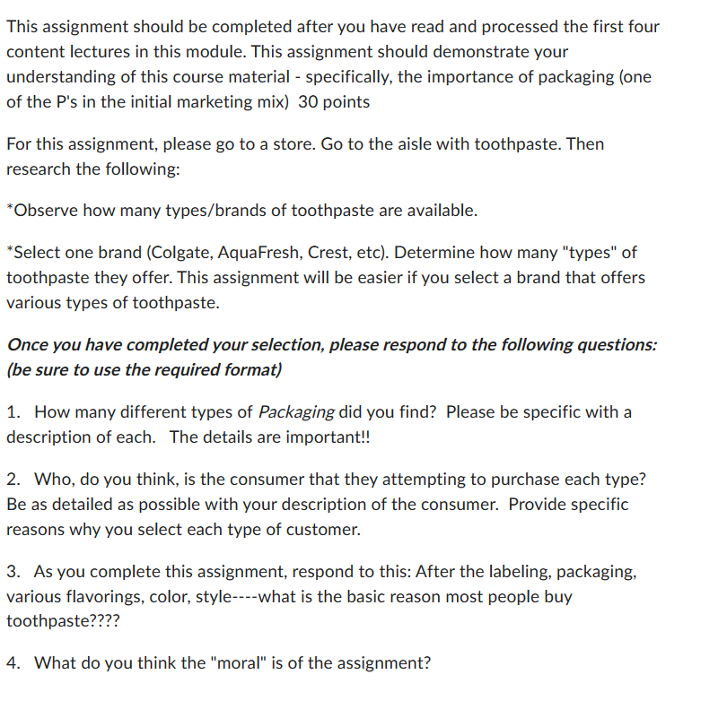 Solved This assignment should be completed after you have | Chegg.com