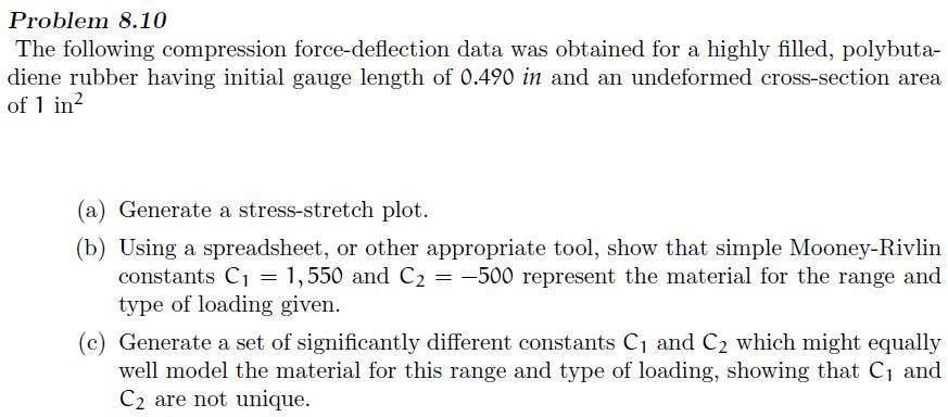 Problem 8.10 The following compression | Chegg.com