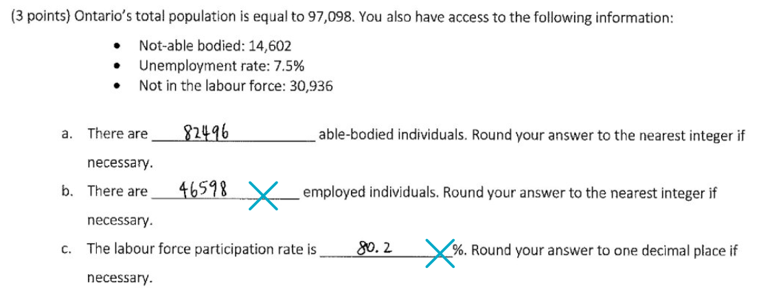 Solved (3 Points) Ontario's Total Population Is Equal To | Chegg.com