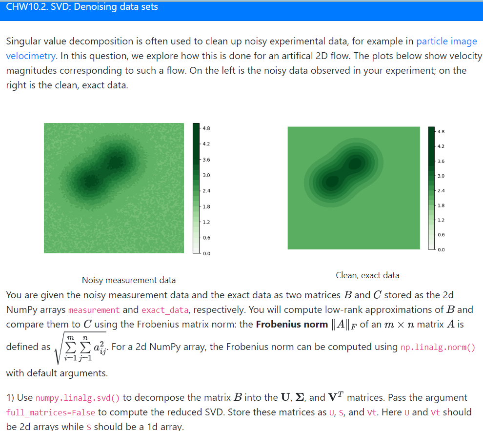 solved-singular-value-decomposition-is-often-used-to-clean-chegg