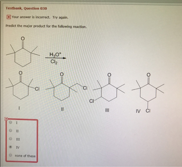 Solved Testbank, Question 030 Your answer is incorrect. Try | Chegg.com