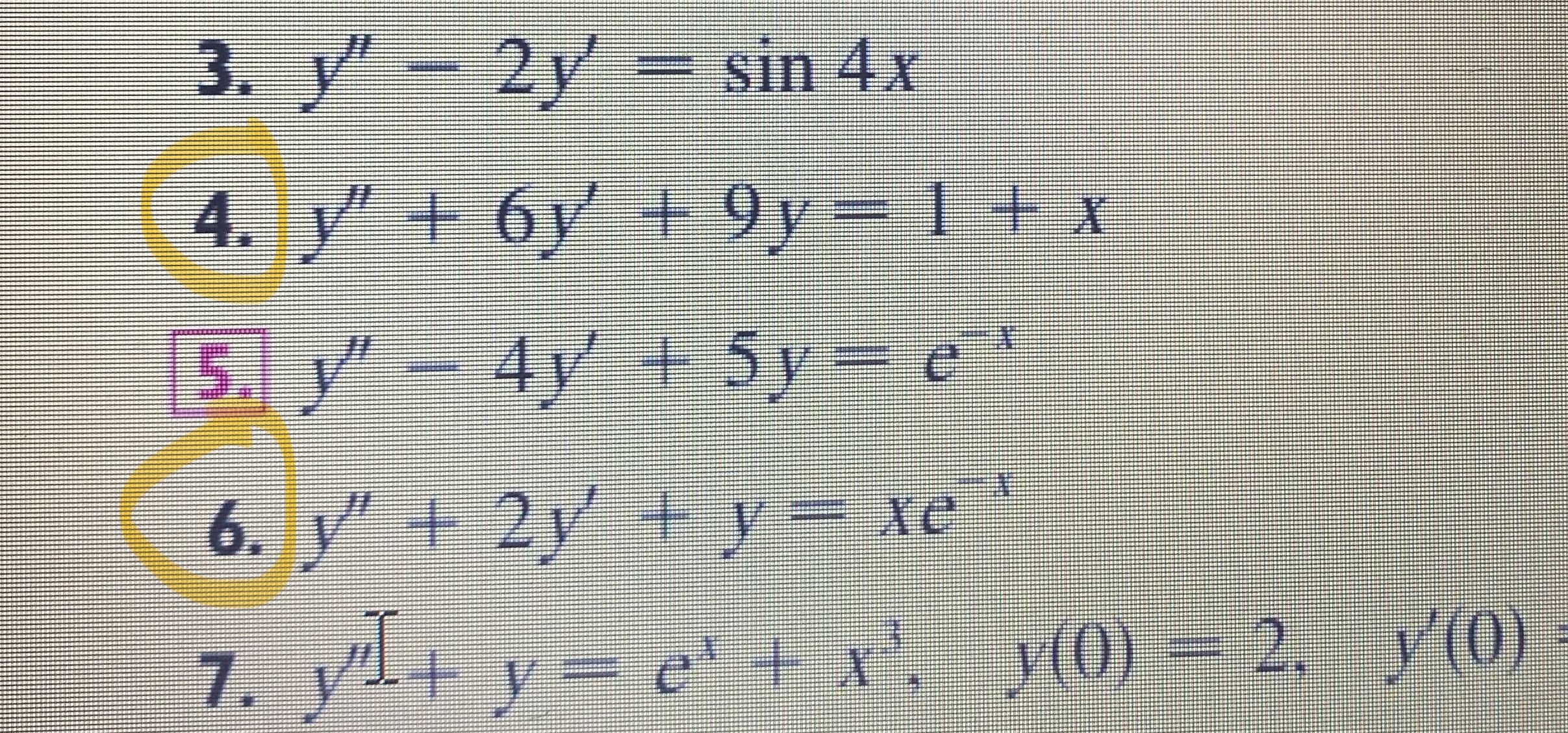 3-y-2y-sin4x-4-y-6y-9y-1-x-5-y-4y-5y-e-x-chegg